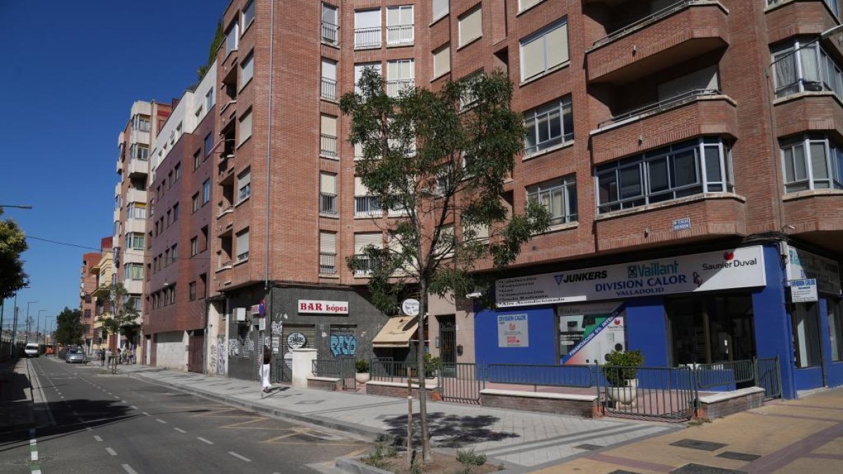 Calle Estación de Valladolid donde tuvieron lugar los hechos. -J.M. LOSTAU