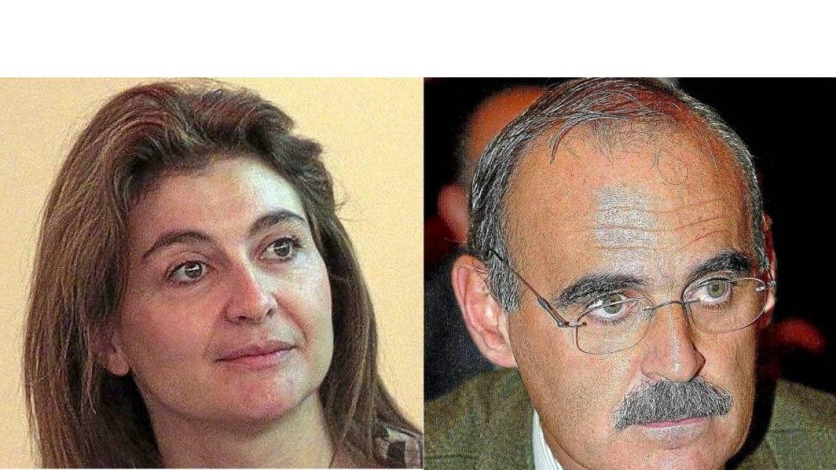 Marta López, actual directora general de Ánalisis y Planificación de la Junta, y Carlos Fernández, ex gerente del Clínico-El Mundo