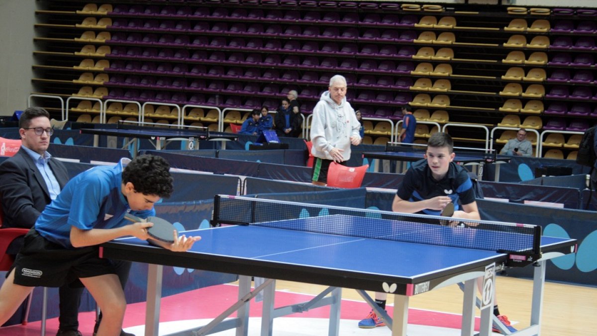 El burgalés SDani Berzosa, en su partido final ante el catalán Marc Miró. EL MUNDO