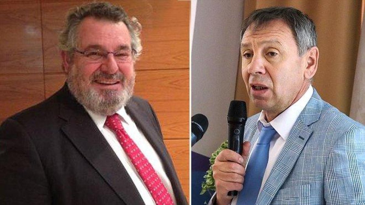 Víctor Terradellas, izquierda, y Serguéi Markov.-