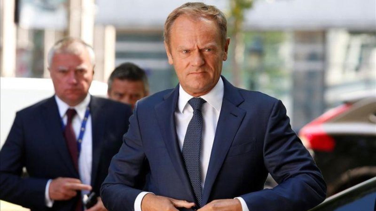 El presidente del Consejo Europeo, Donald Tusk.-JULIEN WARNAND (EFE)