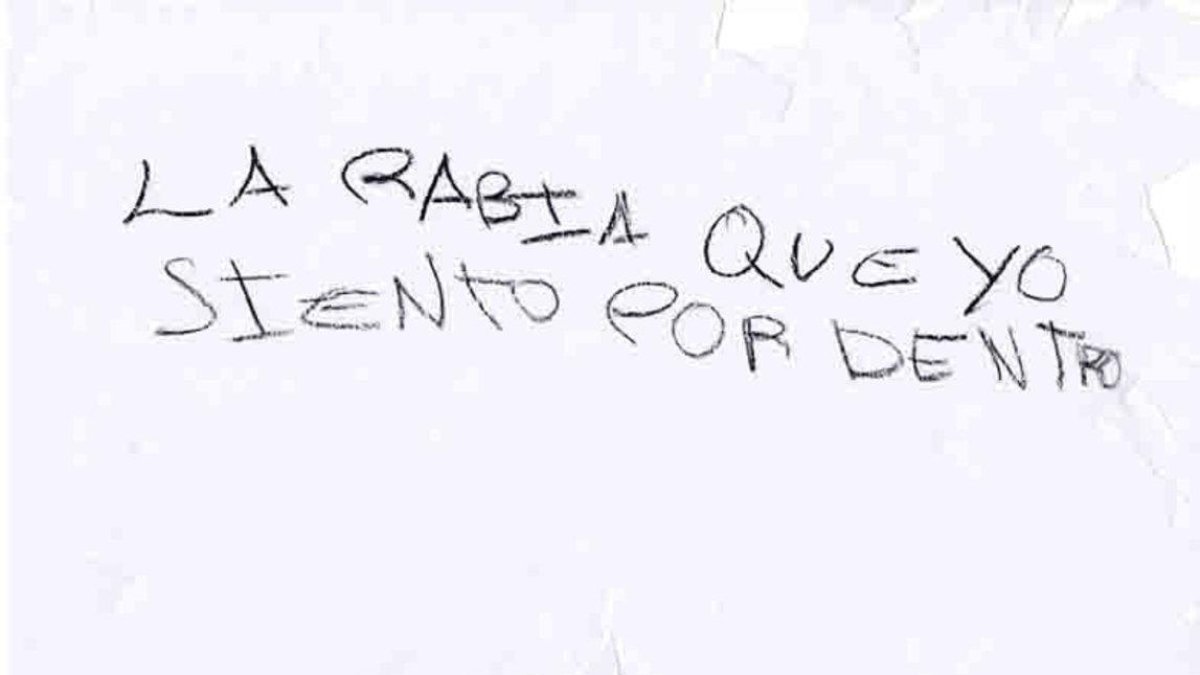 Dibujo hecho por un menor victima de abuso sexual y cedido por el documental Los Monstruos de mi casa.-