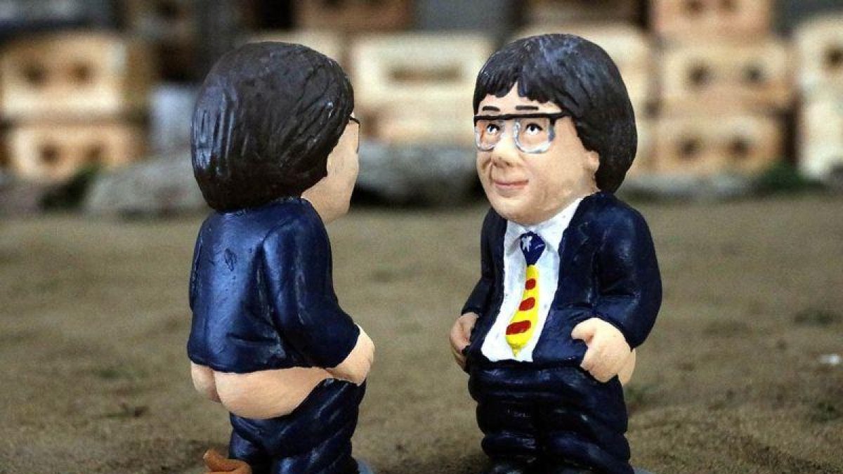 Puigdemont, el caganer más vendido en toda España estas navidades.-ACN