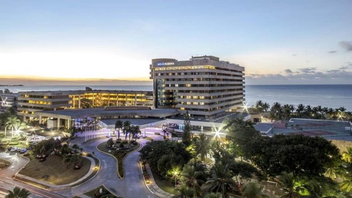 El Hotel Meliá de La Habana.-