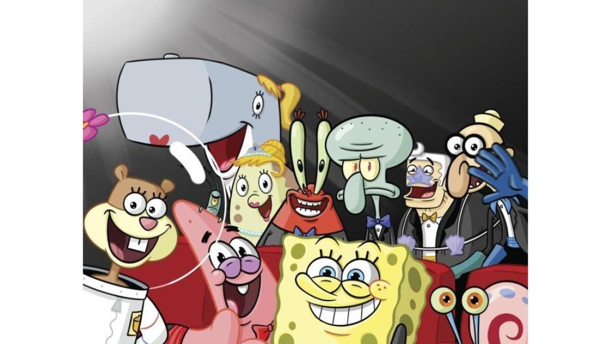 Imagen promocional de la serie de dibujos animados 'Bob Esponja', del canal de pago Nickelodeon.-