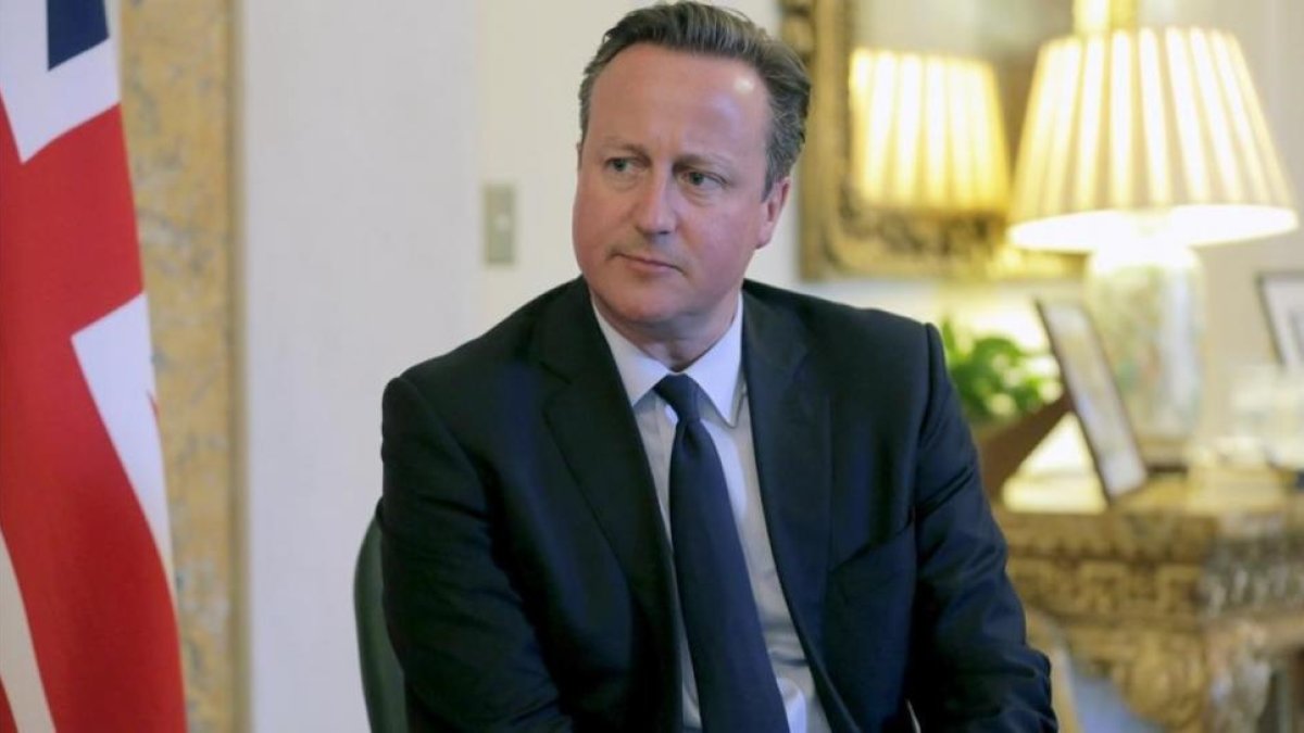 Cameron, durante una reunión con el primer ministro de Nueva Zelanda, el 31 de marzo, en Washington.-REUTERS