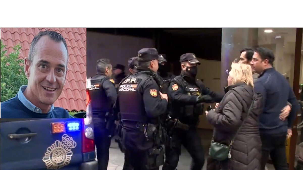 La familia de las víctimas de David Maroto, en la foto pequeña a la izquierda, lo increpan al grito de 