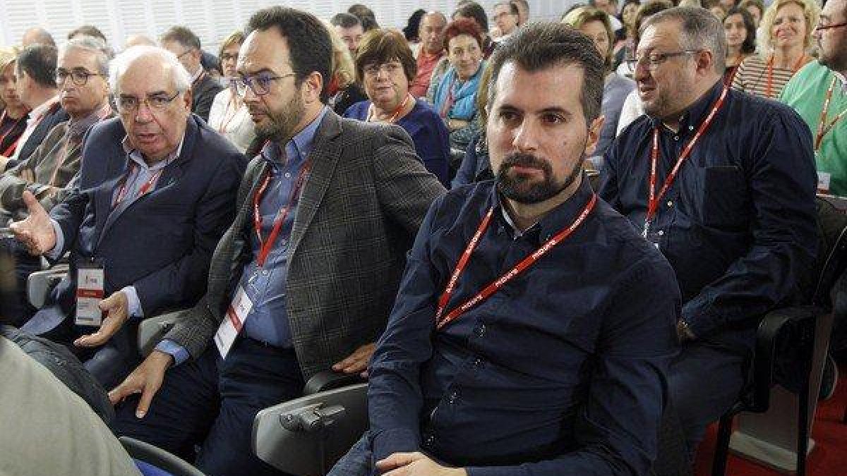 Luis Tudanca, junto a Antonio Hernando en el comité-ICAL