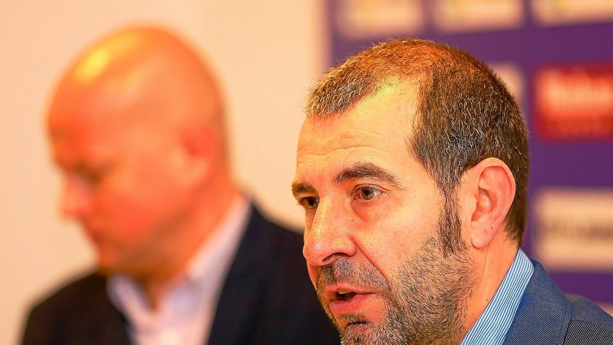 David Espinar durante un acto de presentación en el estadio José Zorrilla.-J.M. LOSTAU