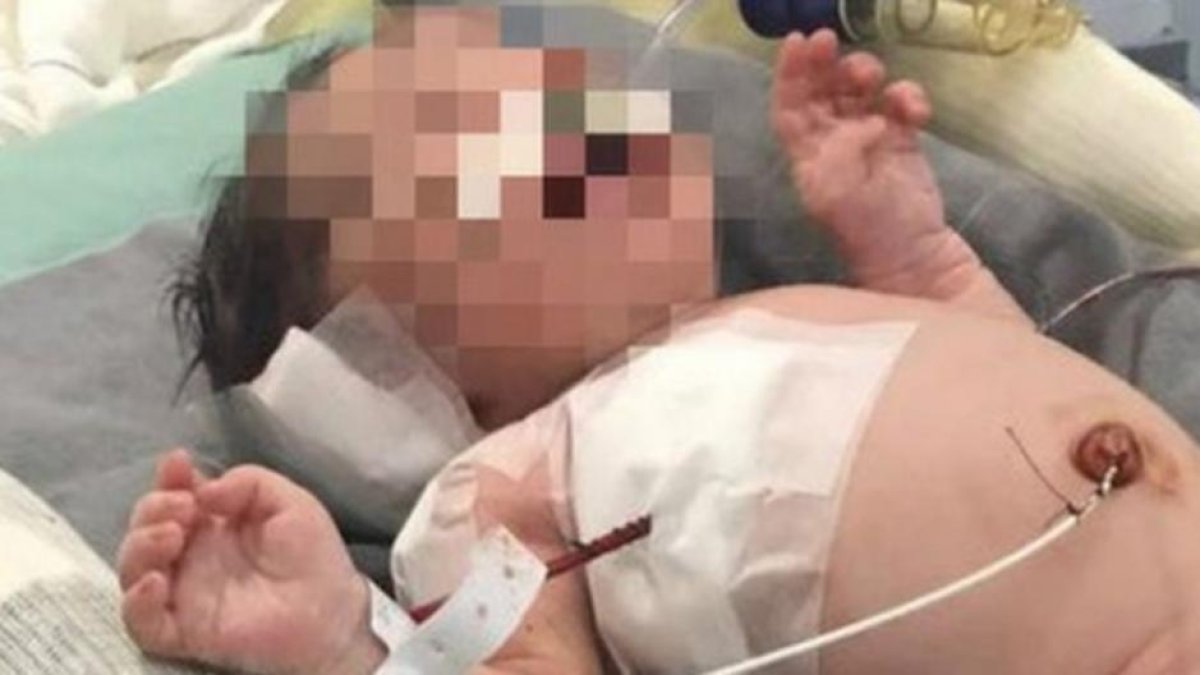 El pequeño Arthur en el hospital de Río de Janeiro.-