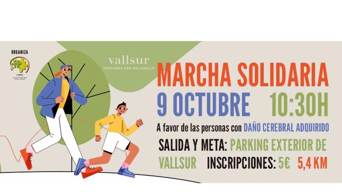 Marcha solidaria que organizan Vallsur y la asociación Camino el día 9 de octubre. E.P.