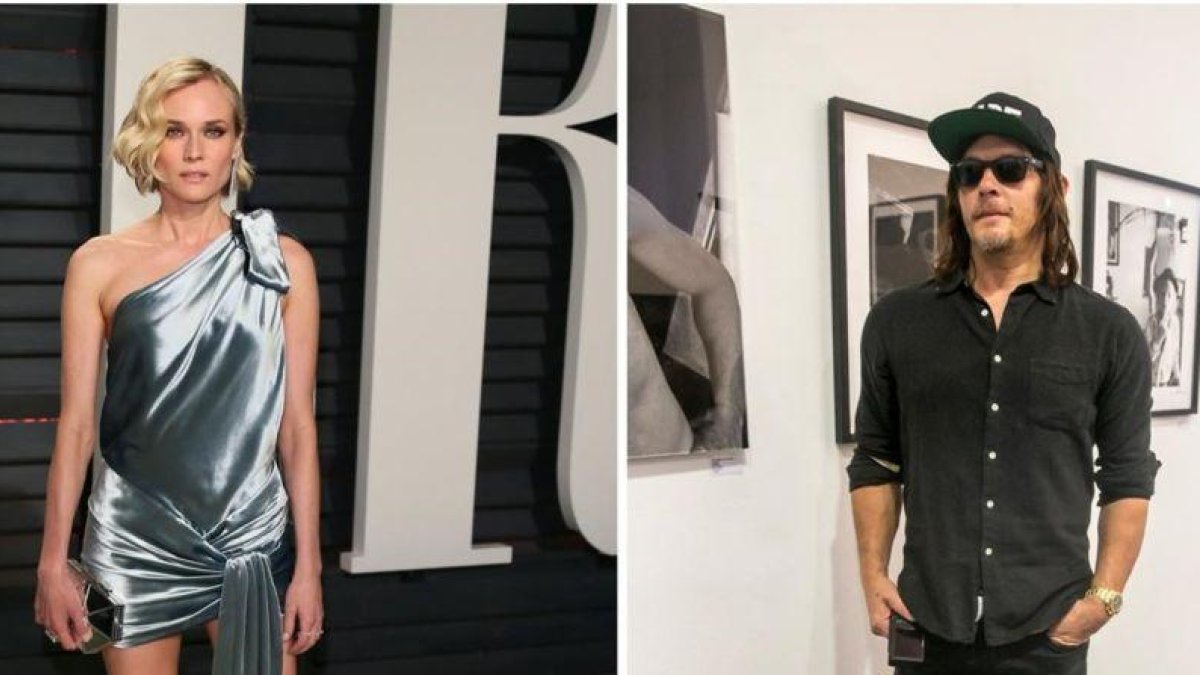 Los actores Diane Kruger y Norman Reedus.-