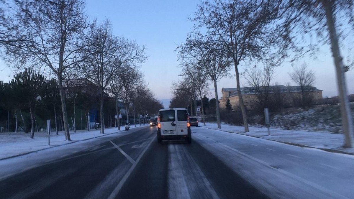 Accesos a la ciudad de Salamanca en la mañana de este martes.-EUROPA PRESS
