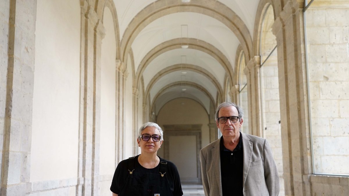 Dora García y Juan Carlos Arnuncio, hoy, en el MPH. | ICAL