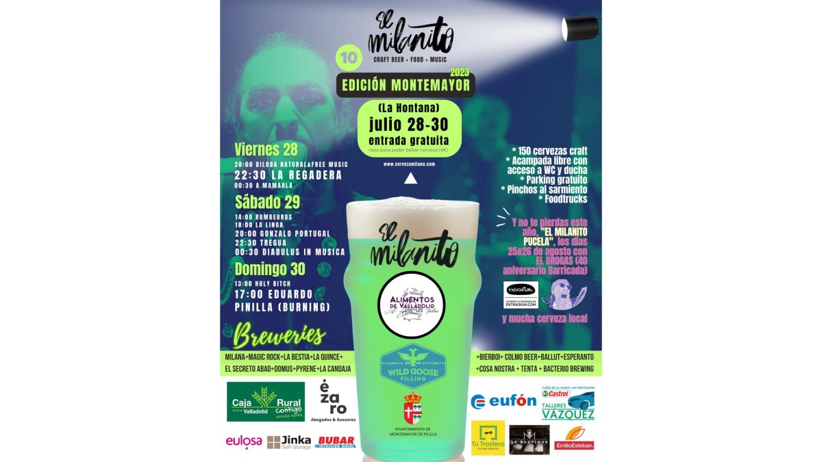 Cartel de 'El Milanito' de Montemayor de Pililla