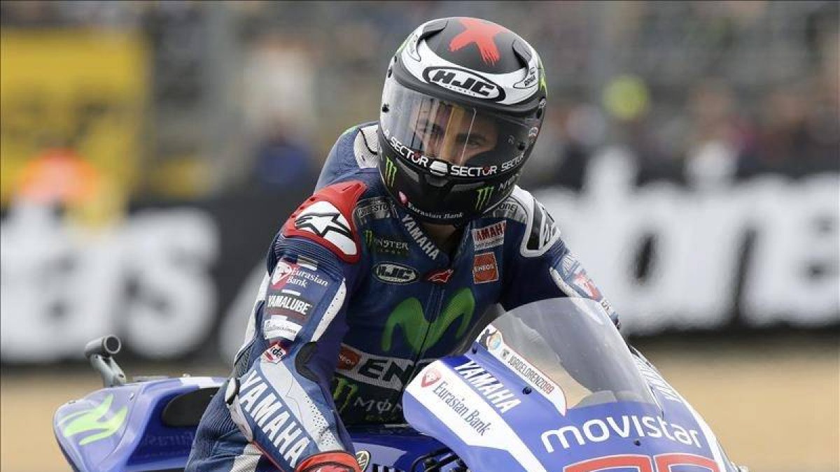 Lorenzo en Le Mans.-EFE
