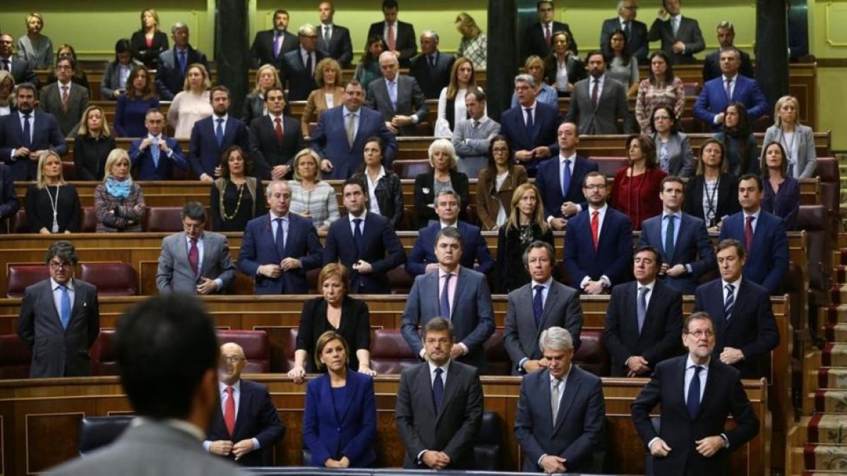 El Congreso de los Diputados ha guardado un minuto de silencio en homenaje a Rita Barberá, fallecida este miércoles en Madrid.-ANDREA COMAS/REUTERS