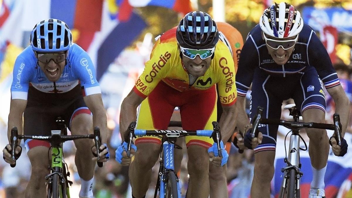 Alejandro Valverde gana el Mundial 2018.-EFE