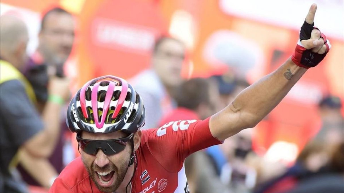El ciclista belga Thomas de Gendt se impone en Gijón-AFP / JOSÉ JORDÁN