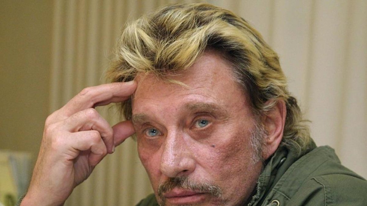 Johhny Hallyday, conocido como el Elvis francés, en una imagen de archivo.-AFP