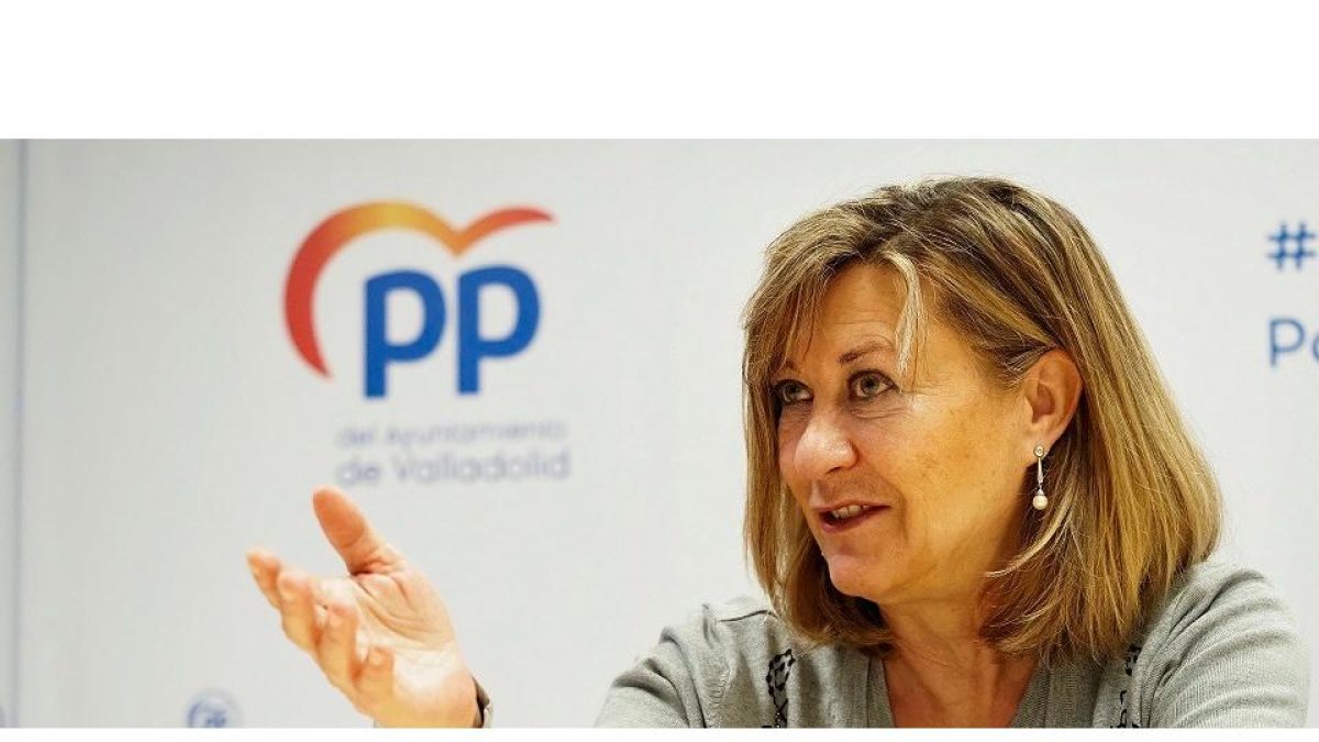 Pilar del Olmo en el Ayuntamiento de Valladolid.- MIGUEL ÁNGEL SANTOS / PHOTOGENIC