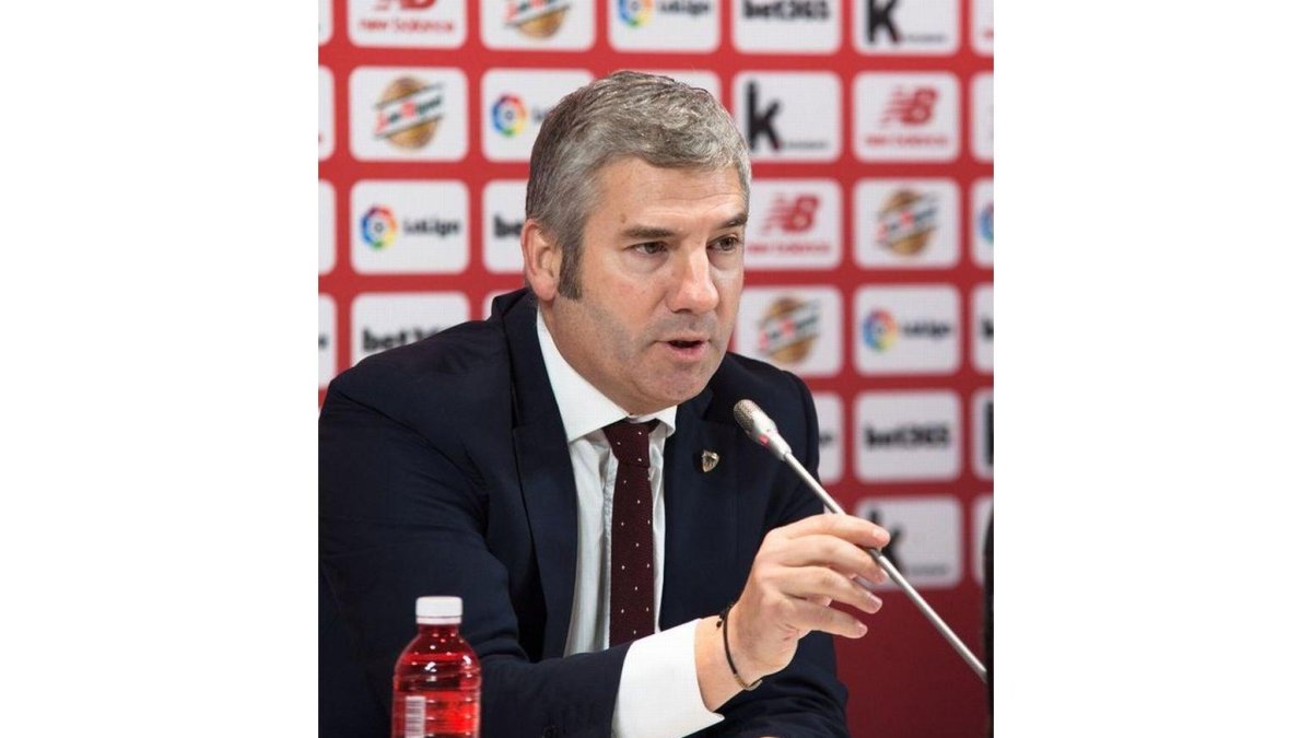 Josu Urrutia, presidente del Athletic, este miércoles en Bilbao.-ATHLETIC CLUB