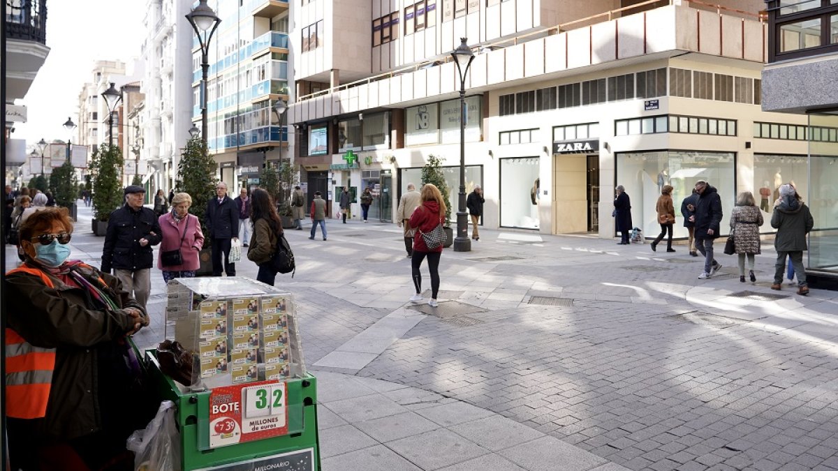 Vendedora de la Once en Valladolid. - ICAL