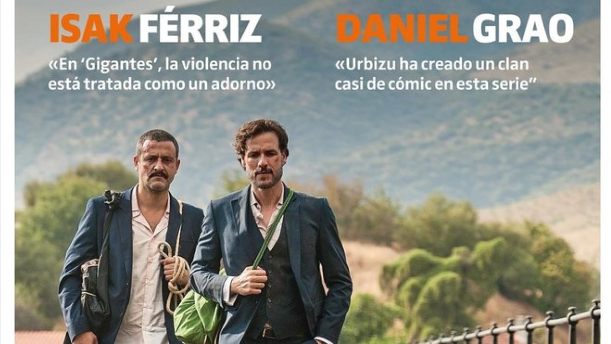 Isak Férriz y Daniel Grao, en una imagen de Gigantes, en la portada de Teletodo.-MOVISTAR+