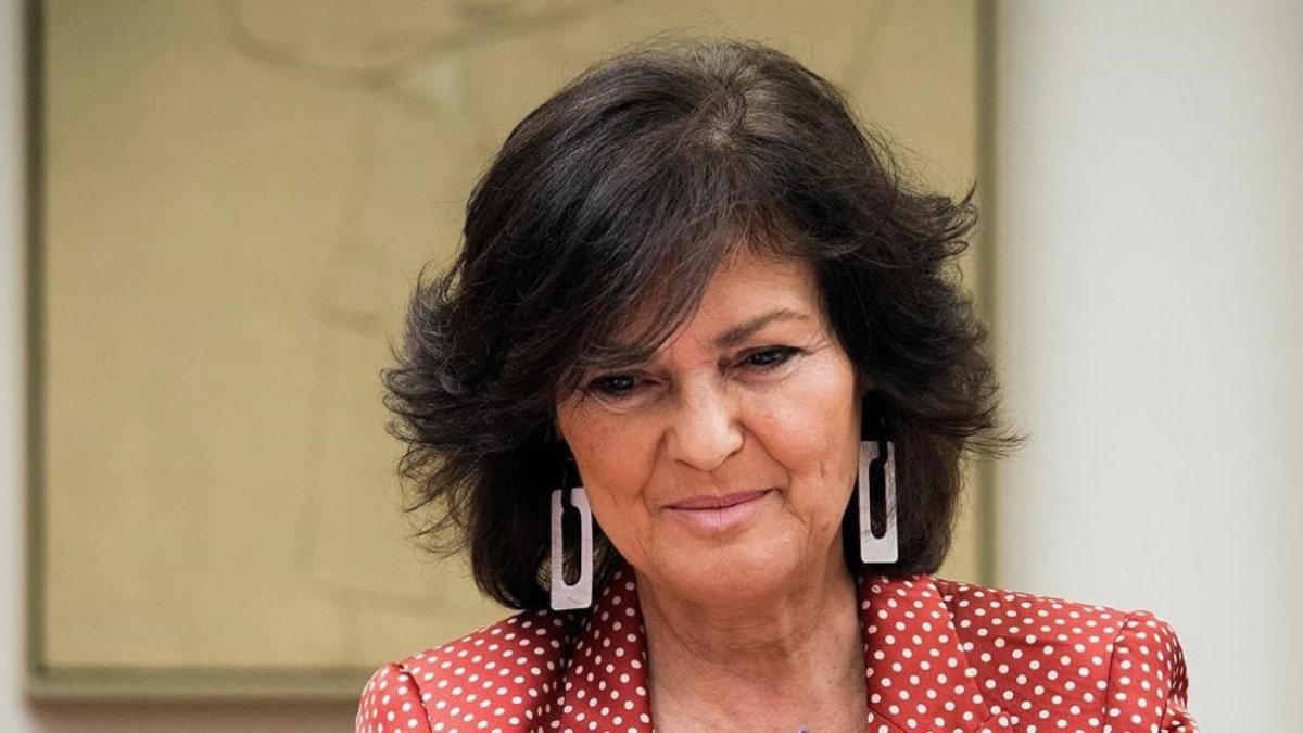 Carmen Calvo, hoy-LUCA PIERGIOVANNI (EFE)