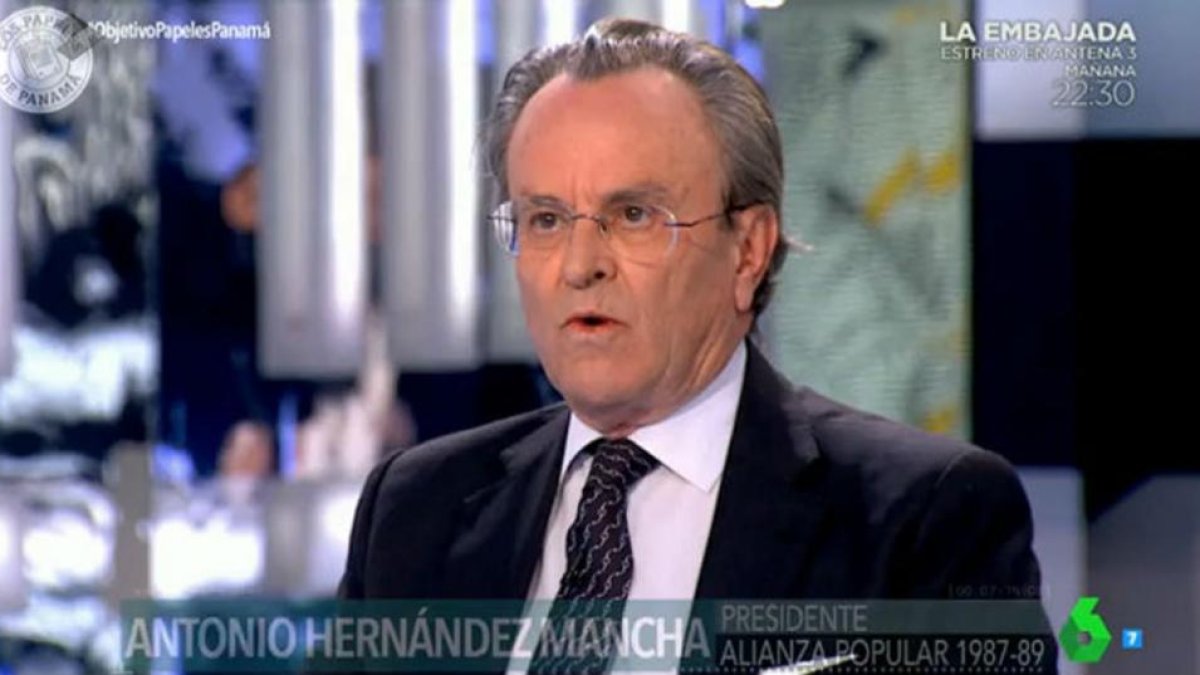 Antonio Hernández Mancha, en 'El Objetivo' de La Sexta-