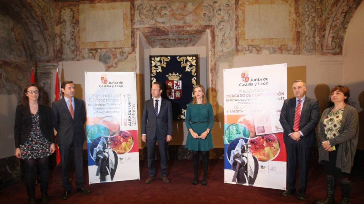 La consejera de Cultura y Turismo, Alicia García, presenta las adhesiones a la 'Tarjeta Turística V Centenario' y el Mercado de Contratación Turística especializado en eventos culturales y enogastronómicos-Ical
