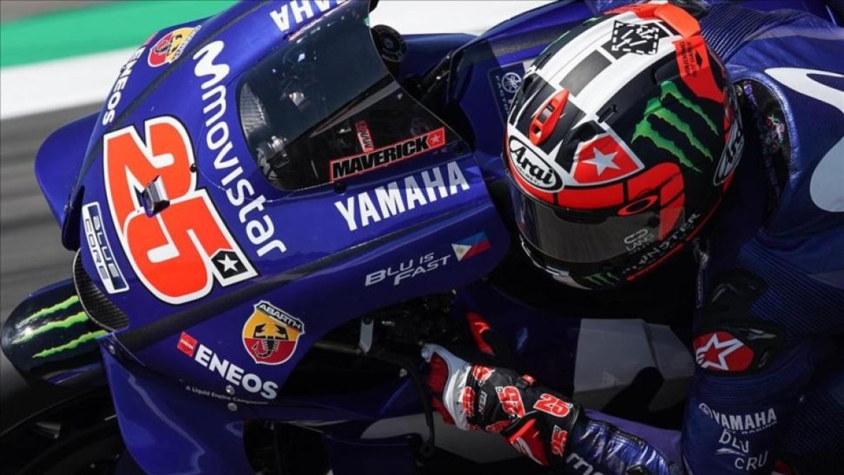 El catalán Maverick Viñales (Yamaha) ha liderado hoy los ensayos de Holanda, cosa que no ocurría desde hacia meses (Aragón-2017). /-ALEJANDRO CERESUELA