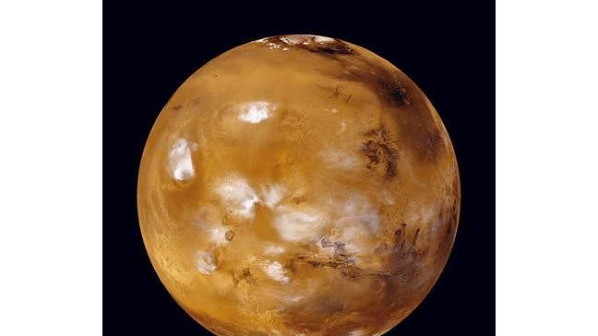 Fotografía facilitada por la NASA del planeta Marte.-Foto: EFE