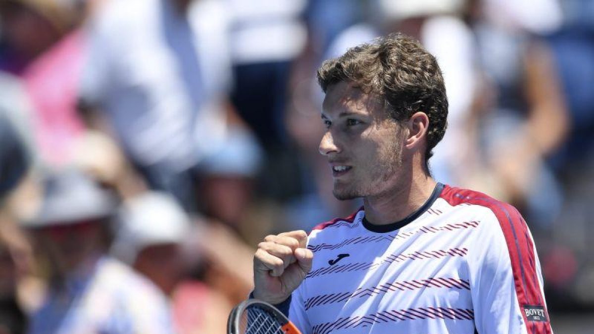 Carreño, junto a los demás españoles, pasó a la tercera ronda tras vencer a Kyle Edmund.-EFE / FILIP SINGER