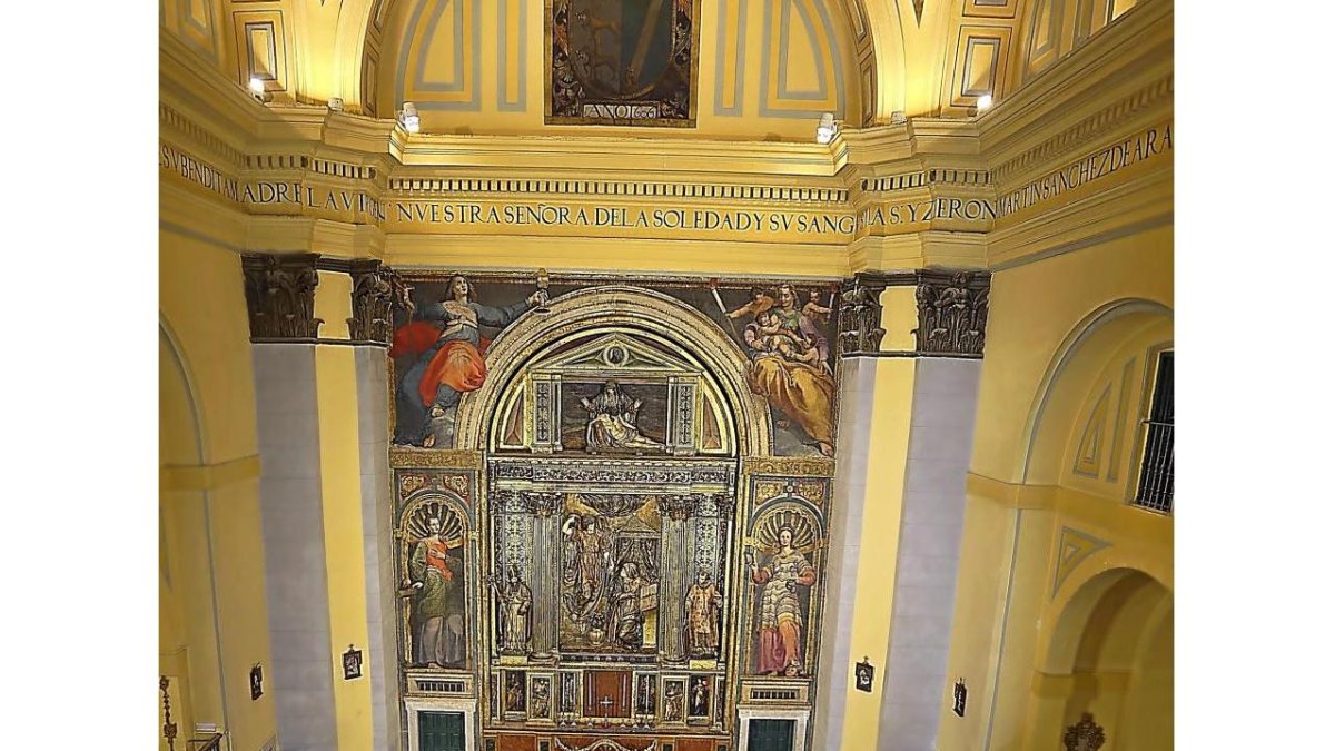Presentación del nuevo estado de la iglesia de las Angustias.-ICAL