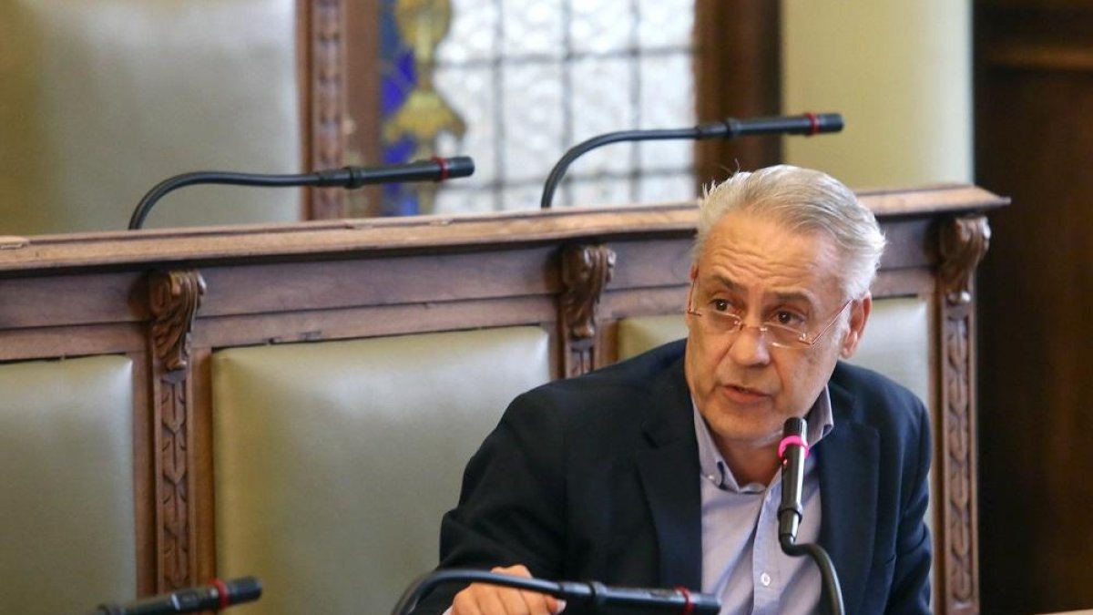 Jesús Presencio durante un pleno del Ayuntamiento.-ICAL