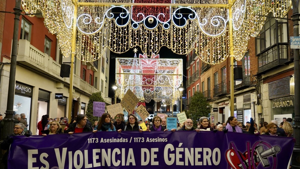 Manifestaciones por el Día Internacional de la Eliminación de la Violencia hacia las Mujeres, en una imagen de archivo.