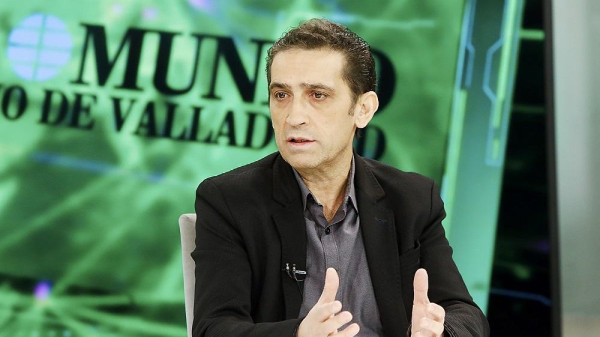 Vicente Andrés, secretario general de CCOO de Castilla y León, ayer, en La Quinta Esquina.-J. M. LOSTAU