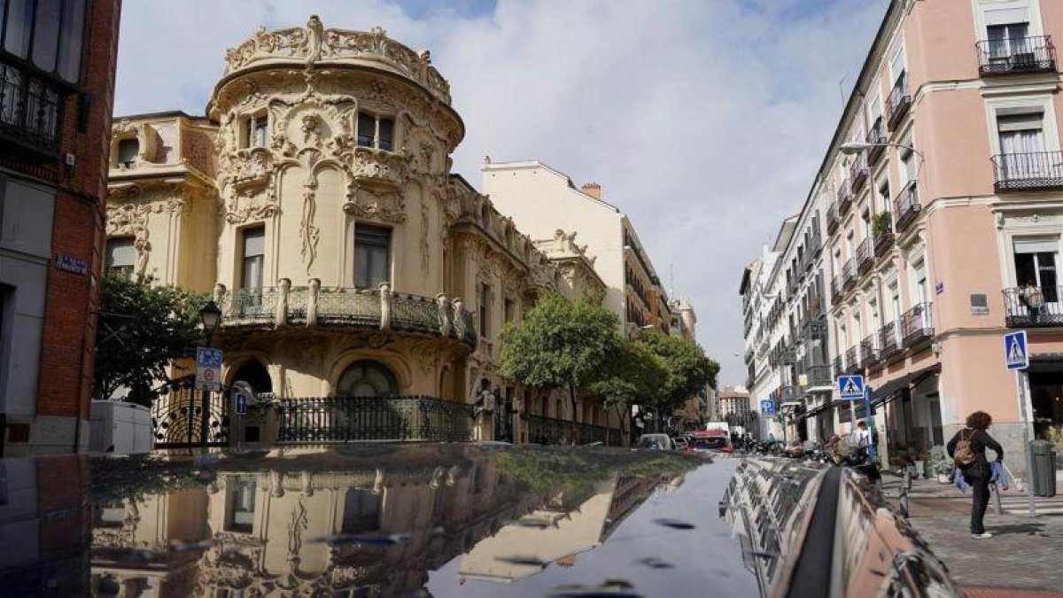La sede de la SGAE, en el Palacio Longoria de Madrid.-EL PERIÓDICO