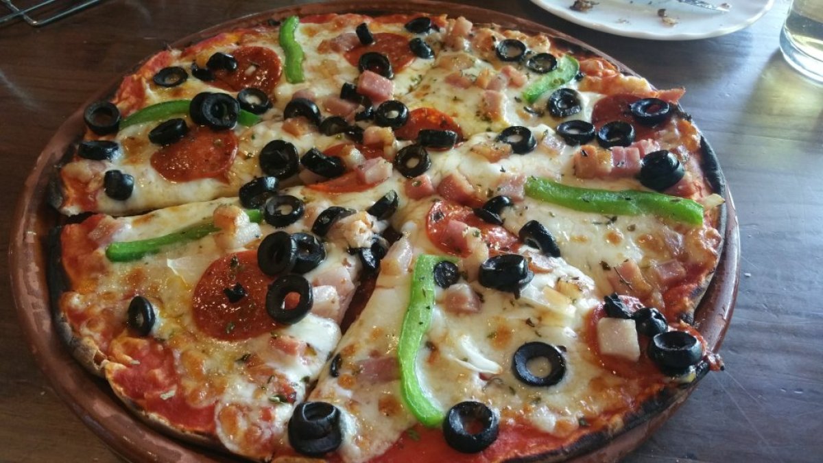 Pizza que se sirve en La Nonna. / E. M.