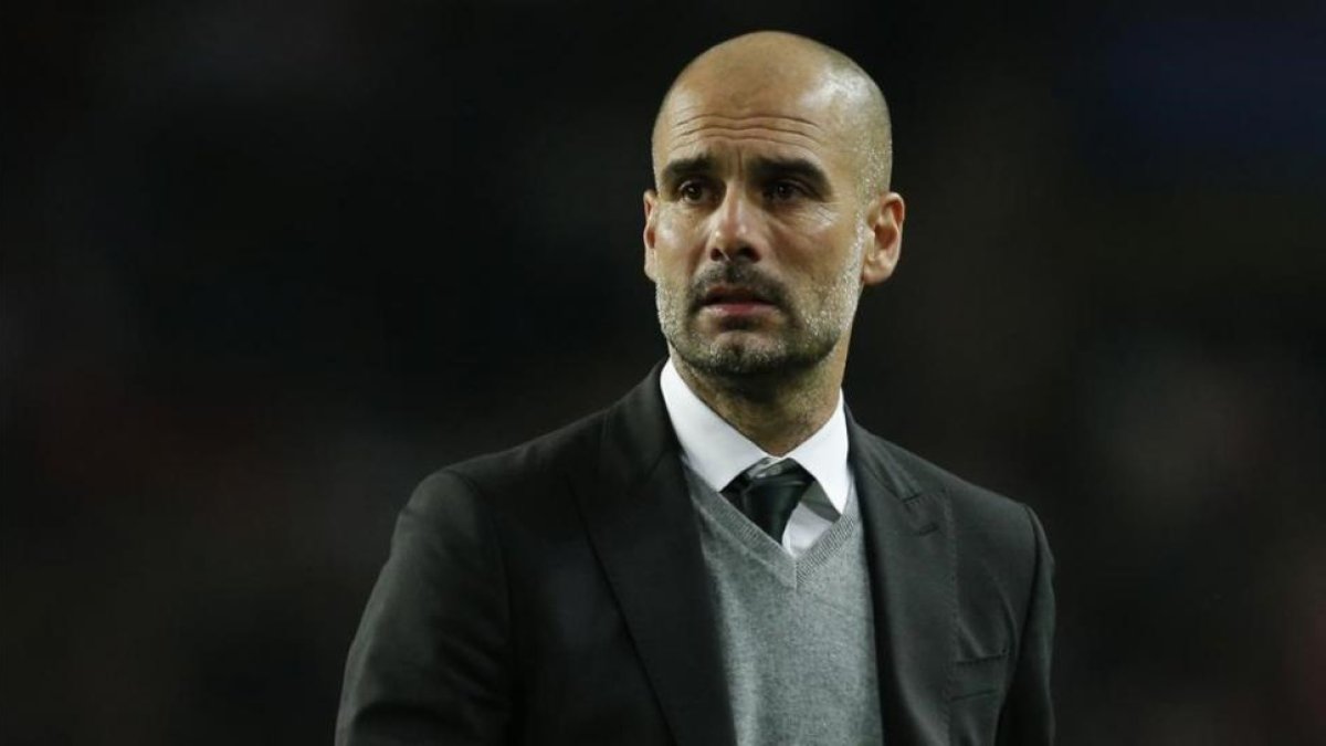 Pep Guardiola, durante un partido del Manchester City, el pasado mes de marzo en Mónaco.-ANDREW COULDRIDGE