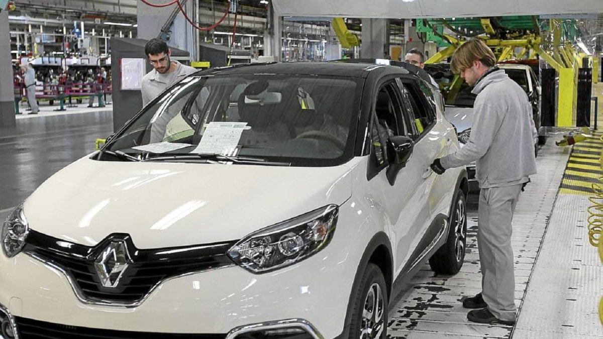 Un ejemplar de Renault Captur, en la planta de Valladolid.