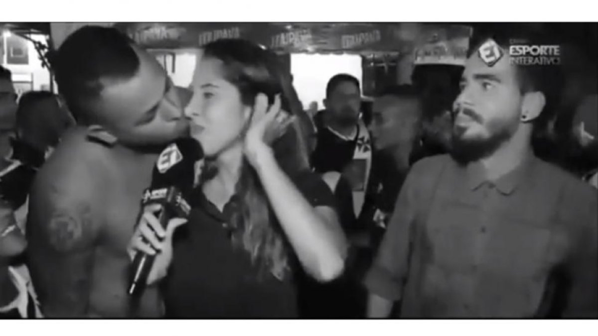 Imagen del vídeo en el que se denuncia el acoso que sufren las periodistas deportivas brasileñas en el desarrollo de su trabajo.-/ PERIODICO