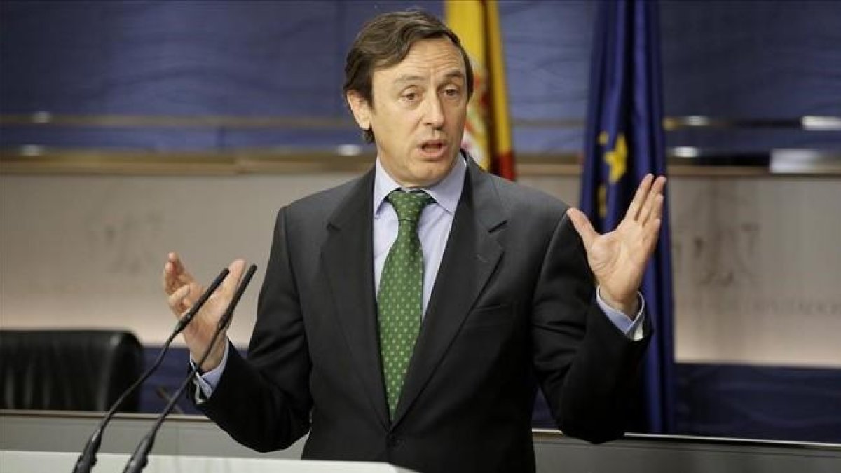El portavoz parlamentario del PP, Rafael Hernando.-JOSÉ LUIS ROCA