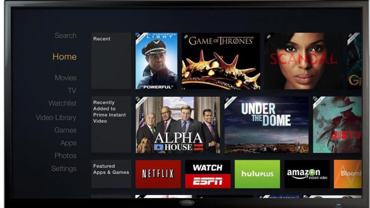 Fotomontaje de Amazon con diferentes productos audiovisuales que se comercializan a través de plataformas de televisión por internet.-AMAZON HANDOUT