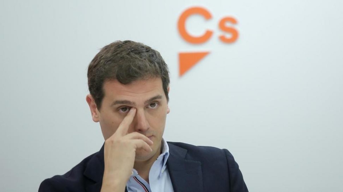 Albert Rivera en la reunion del comite ejecutivo de Ciudadanos-/ FOTO: JOSÉ LUIS ROCA