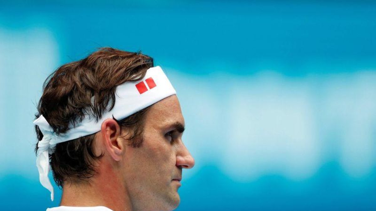 Roger Federer, durante su victoria en segunda ronda de Australia.-EPA