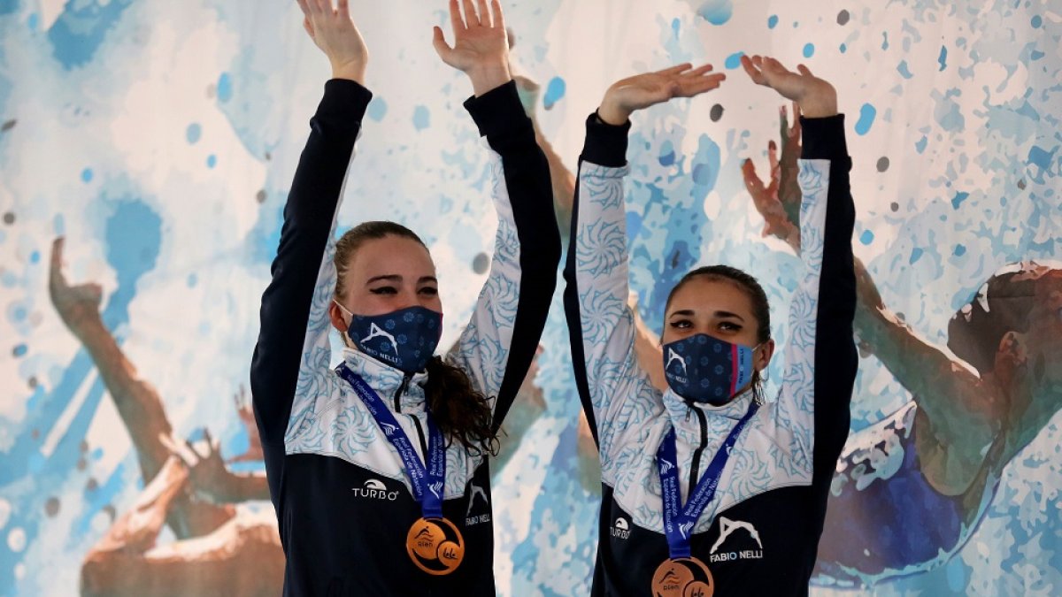 Vanessa Gómez y Rebeca Cabañeros en el podio. / M. ÁLVAREZ