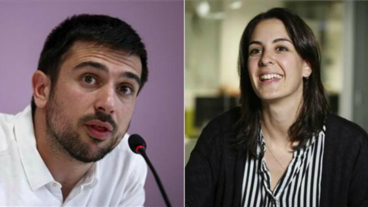 Ramón Espinar y Rita Maestre, candidatos a las primarias a la dirección de Podemos en la Comunidad de Madrid.-