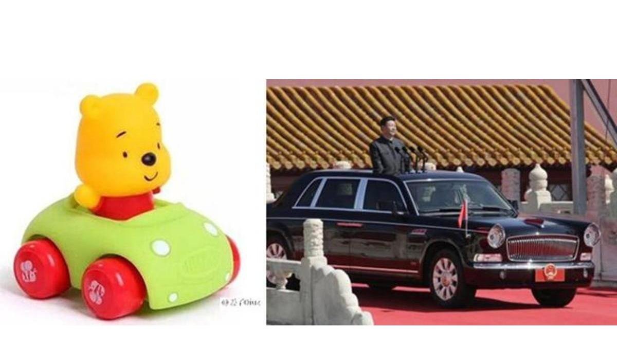 Xi Jinping es comparado y ridiculizado con imágenes de Winnie the Pooh.-